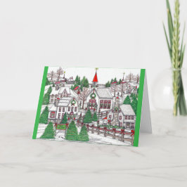 Cartão de Saudação da Vila de Natal 4