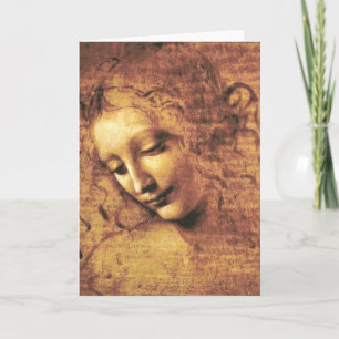 Cartão de Saudação Da Vinci La Scapigliata