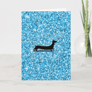 Cartão de Saudação Dachshund Pensando em você