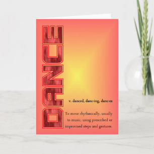 Cartão de Saudação Dance
