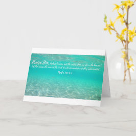 Cartão de saudação das águas antigas salm 148:4-5