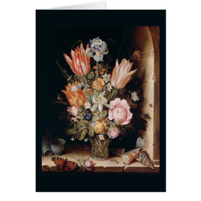 Cartão de saudação das Flores de Van den Berghe (Frente)