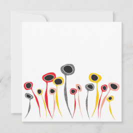 Cartão de Saudação das Flores Retroativas