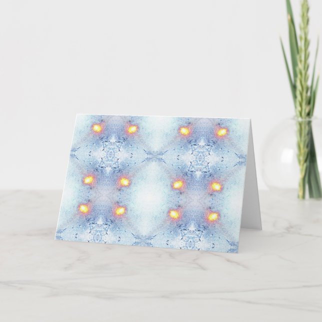 Cartão de saudação das luzes brilhantes (Frente)