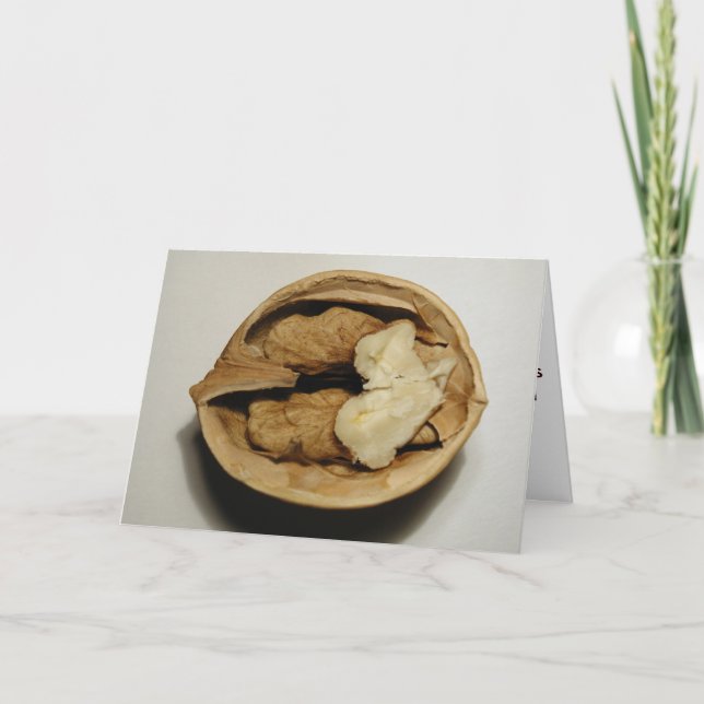 Cartão de saudação das nozes (Frente)