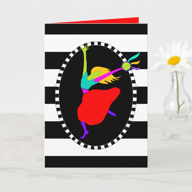 Cartão de saudação Davidic Dancer (Planta pequena)