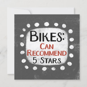 Cartão de Saudação de 5 Estrelas do Bikes Review