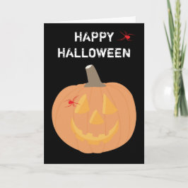 Cartão de Saudação de Abóbora Halloween