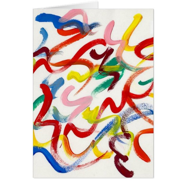 Cartão de saudação de abstrato Art (Frente)
