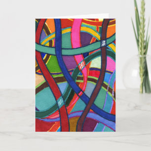 Cartão de saudação de Abstrato "Tangido"