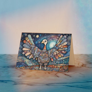 Cartão de Saudação de Ação de Graças para a Turqui