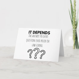 Cartão de saudação de advogado