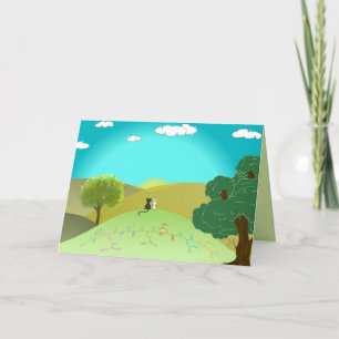 Cartão de saudação de aminoácidos "AMIGOS" - texto