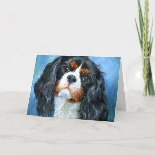 Cartão de Saudação de Amor a um Cavalier King Char