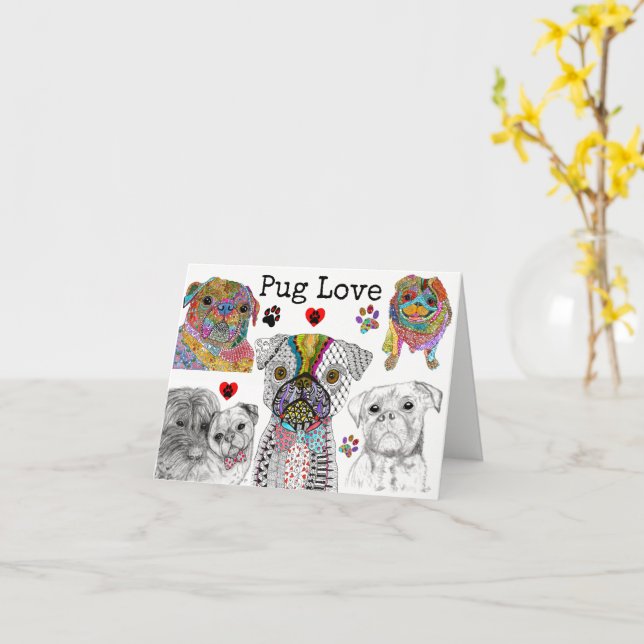 Cartão de Saudação de Amortização de Canino Bonito (Flor Amarela)