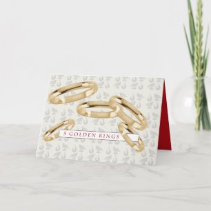 Cartão de Saudação de Anéis de Cinco Ouros