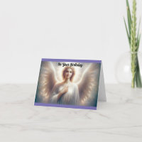 Cartão de Saudação de Angel Birthday