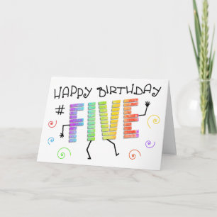 Cartão de saudação de aniversário do 5 de Dive