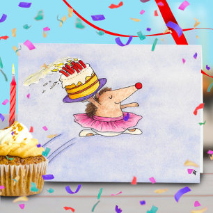 Cartão de saudação de aniversário do balé Nicole J