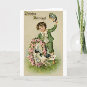 Cartão de Saudação de Aniversário do Garoto Irland