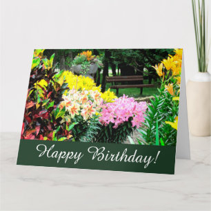 Cartão de Saudação de Aniversário do Jardim Inglês