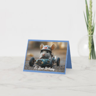 Cartão de Saudação de Aniversário do Race Car