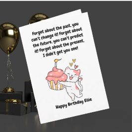 Cartão de Saudação de Aniversário Moderno e Bonito