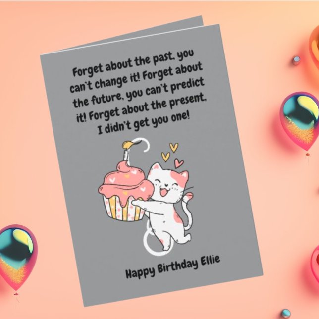 Cartão de Saudação de Aniversário Moderno e Bonito (Criador carregado)