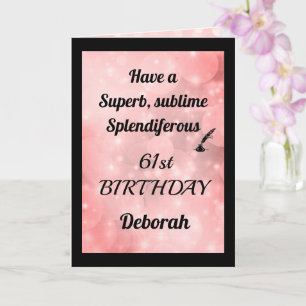 Cartão de Saudação de Aniversário Personalizado 61