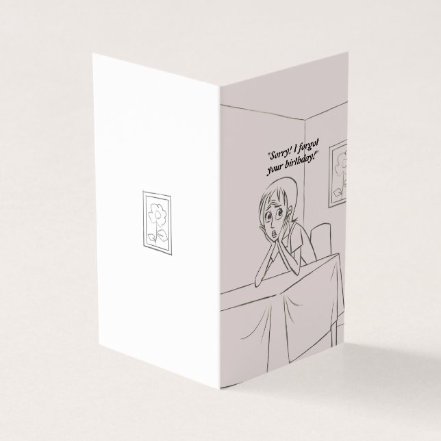 Cartão de saudação de aniversário personalizado at (Exterior)