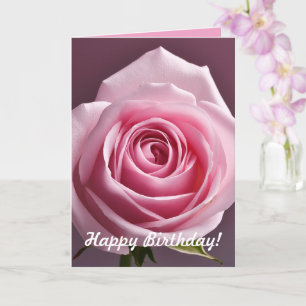 Cartão de Saudação de Aniversário Rosa Rosa Rosa R