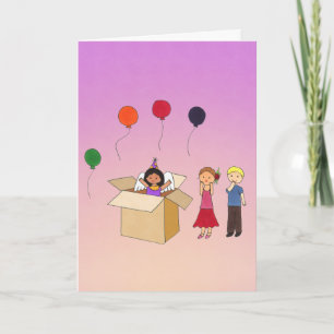 Cartão de Saudação de Aniversário Surpresa Dob