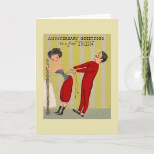 Cartão de Saudação de Aniversário Vintage