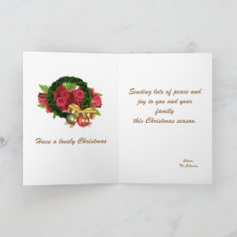 Cartão de Saudação de Arco de Natal Dobrado