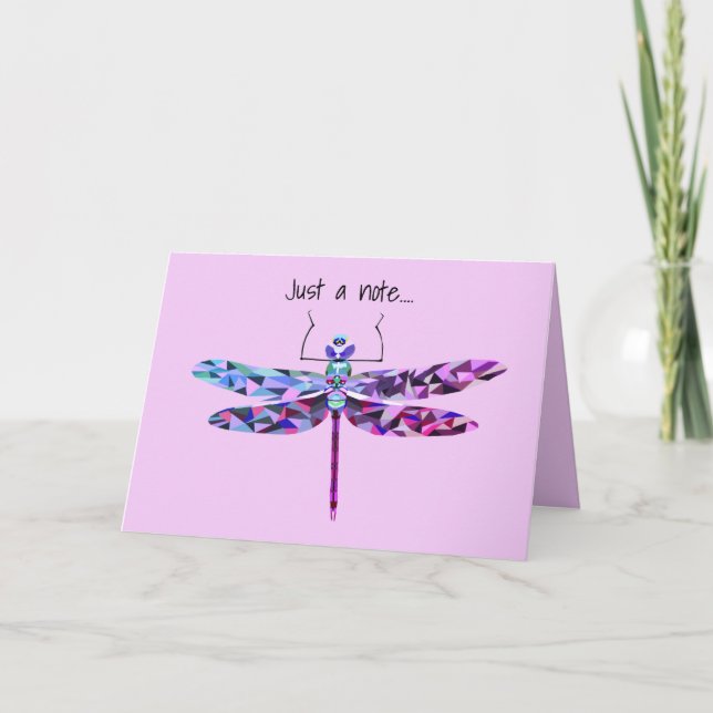 Cartão de Saudação de Arte de Dragonfly (Frente)