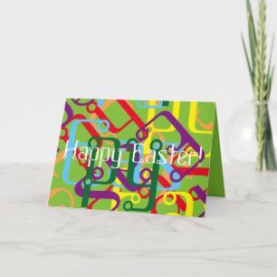 Cartão de Saudação de Arte do felz pascoa Word