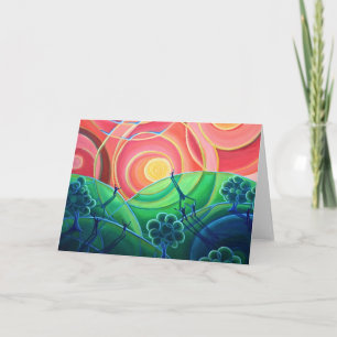 Cartão de saudação de Arte do vazio, conexão de ar