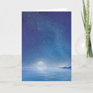 Cartão de saudação de Arte vazio, nascimento de ar