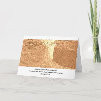 Cartão de saudação de árvore da vida