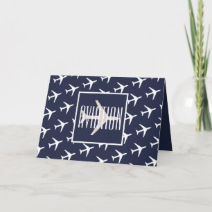 Cartão de Saudação de Aviação do Piloto de Avião B