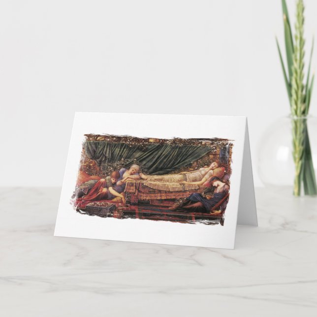 Cartão de saudação de beleza adormecida (Frente)