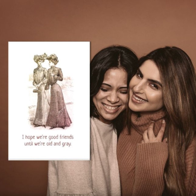 Cartão de saudação de bons amigos humorísticos (Criador carregado)