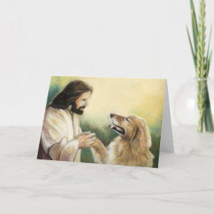 Cartão de Saudação de Cachorro de Retriever de Jes