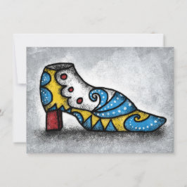 Cartão de Saudação de Calçado Vitoriano