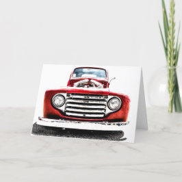 Cartão de Saudação de Caminhão de Rod Quente