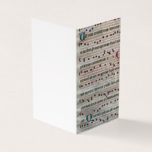 Cartão de saudação de canto gregoriano