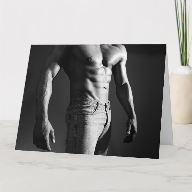 Cartão de saudação de Cara quente dos músculos-som (Frente)