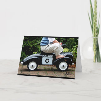 Cartão de Saudação de Carro Policial