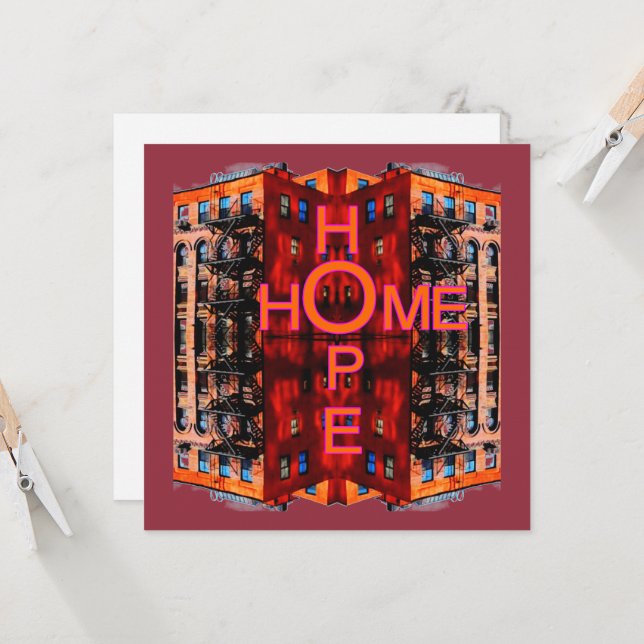 Cartão de Saudação de Casa Esperança (Frente/Verso In Situ)