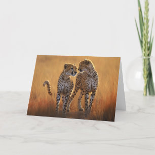 Cartão de Saudação de Cheetah
